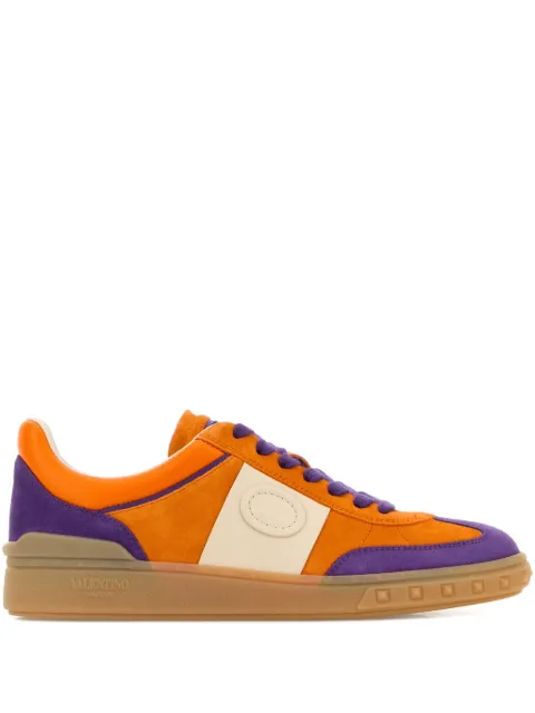 Valentino Garavani Upvillage Crosta suede-leather sneakers Orange WS0IL9LAL