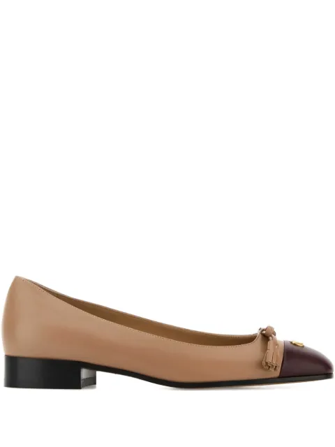 Valentino Garavani Valet Du Roi kidskin ballerina 25mm Neutrals WS0MR8DDT