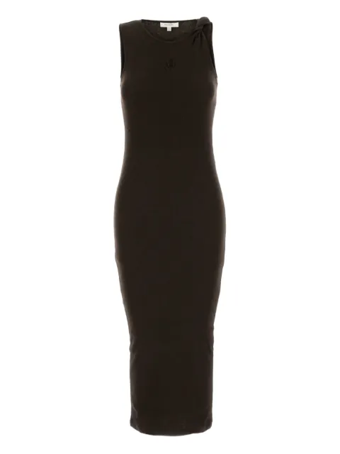 JW Anderson anchor-embellished twisted-strap dress Black JD0043PG1841
