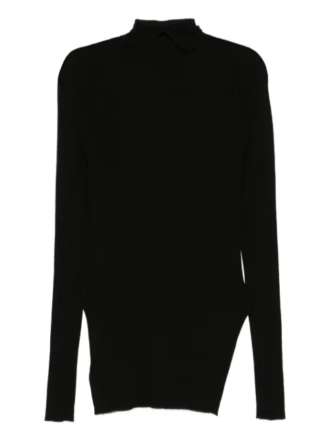 Y's logo-embroidered top Black YMK01680