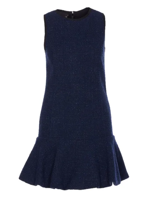 PINKO metallic-effect pleated dress Blue 105795A2VL