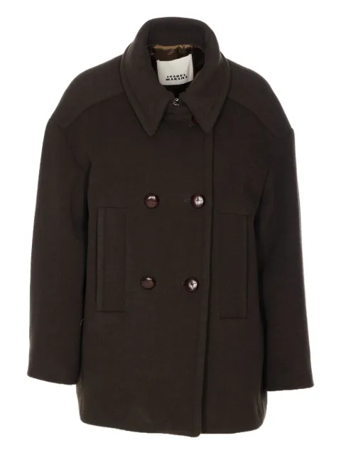 ISABEL MARANT double-breasted coat Brown MA0455FAB1D03I