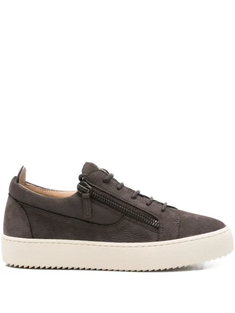 Giuseppe Zanotti Frankie zip-detail leather sneakers Brown RU50000