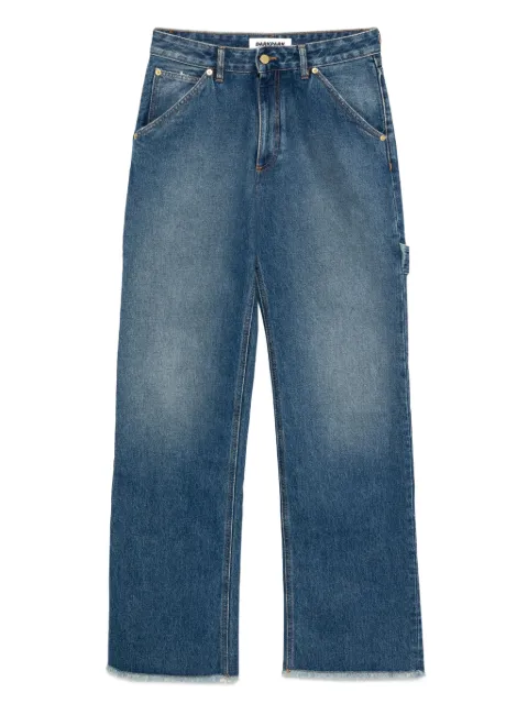DARKPARK frayed-hem carpenter jeans Blue WTR83DBL01
