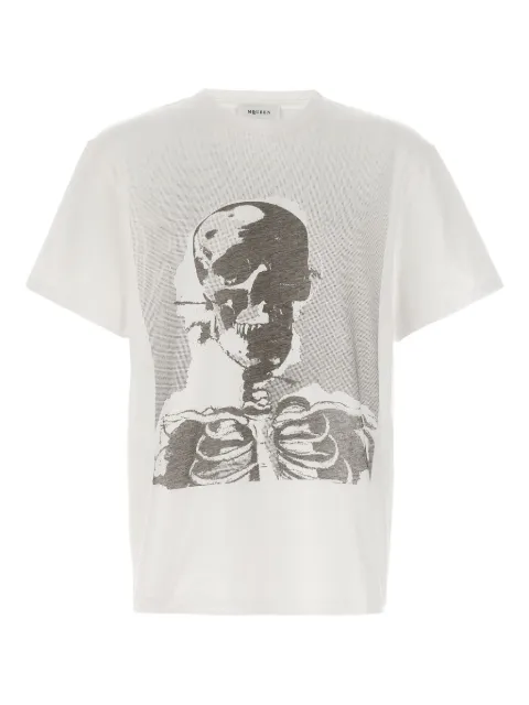 Alexander McQueen Skeleton printed T-shirt White 839222QTADV