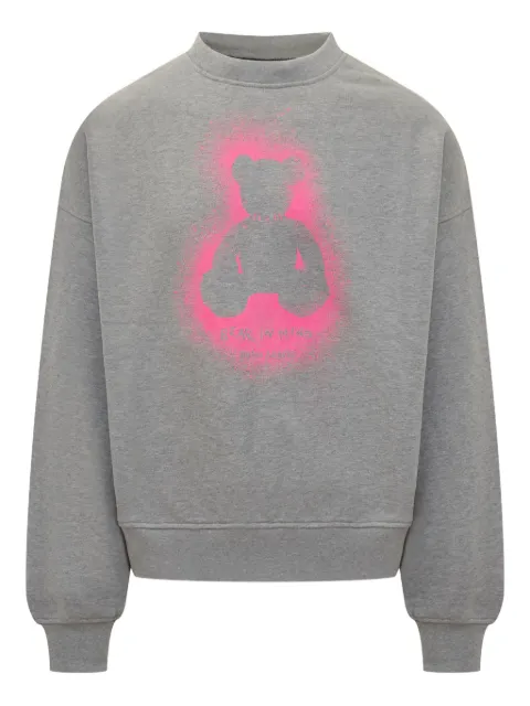 Palm Angels Spray Bear sweatshirt Grey PMBA08JF25FLE001