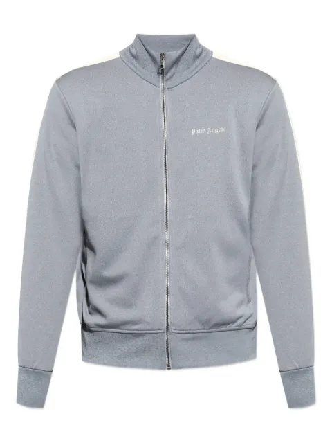 Palm Angels stripe-detail zip-fastening sweatshirt Grey PMBD058F25FAB0020803