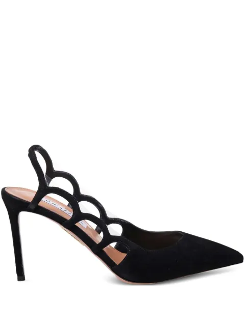 Aquazzura slingback cut-out pumps Black EDLMIDL0SPV