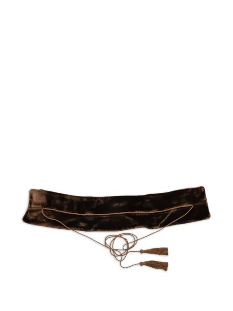 Roberto Cavalli tassel-detail velvet belt VKC009VL075