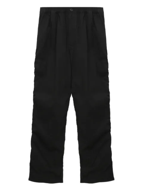 Undercover elastic-waist pocketed straight-leg trousers Black UP2E45021