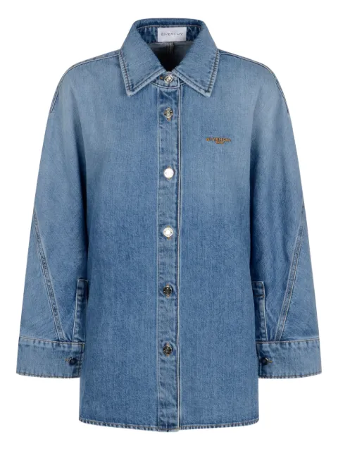 Givenchy denim button-fastening shirt Blue BW61G1516W