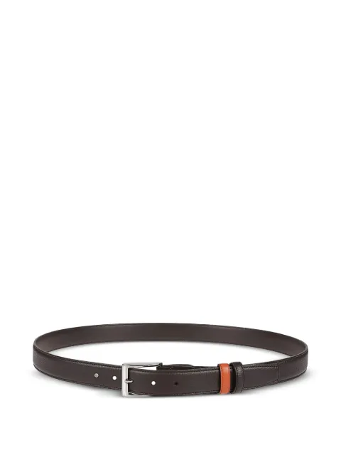 Hogan grained-leather buckle belt Black KFMC00N1100Q79