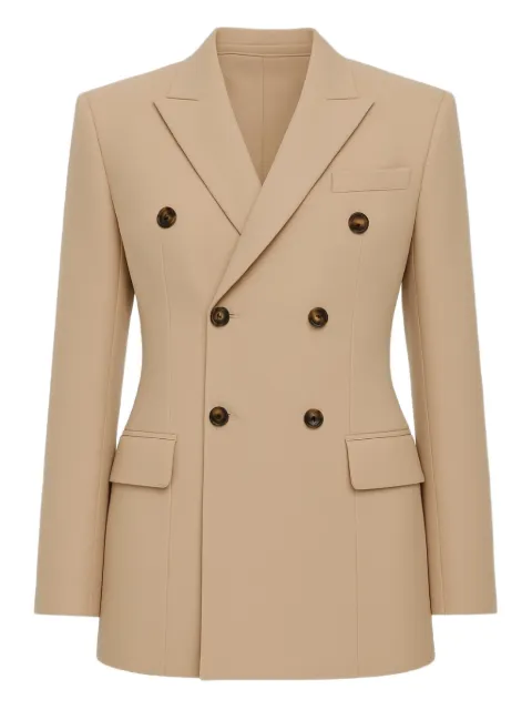 WARDROBE.NYC double-breasted blazer Neutrals W4043R12