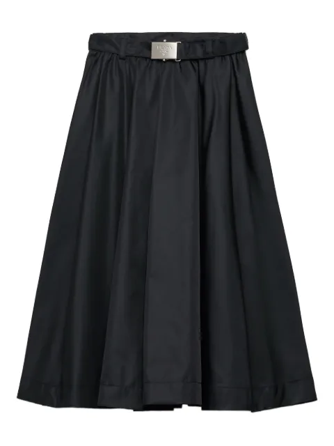 Prada belted pleated skirt Black 21H015SOOO1WQ8