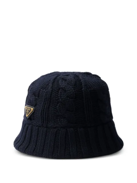 Prada wool bucket hat Blue 1HC3382CNW
