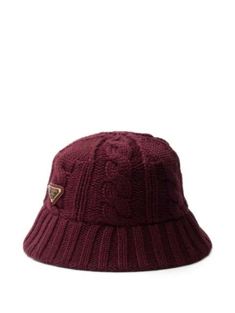 Prada wool bucket hat Red 1HC3382CNW