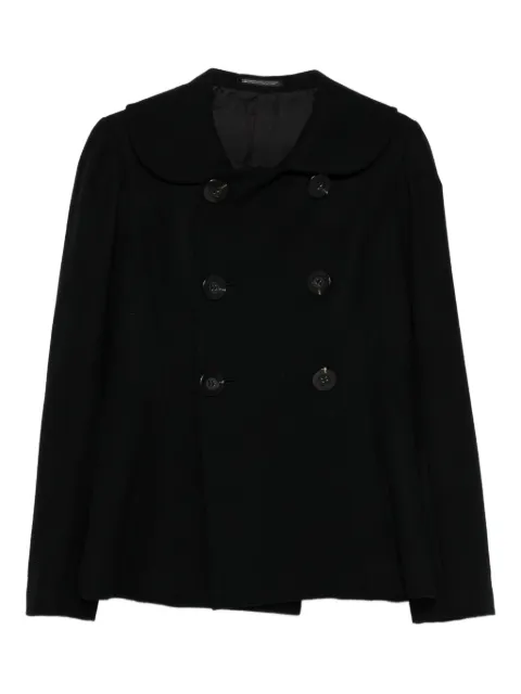 Yohji Yamamoto Pre-Owned 2000s double-breasted wool-blend jacket Black YA900MN