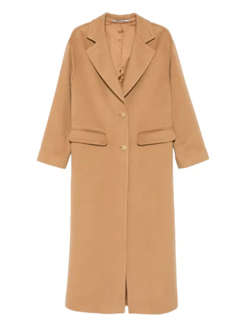 Tagliatore flap-pocket button-fastening coat Brown CARINE350002A5112