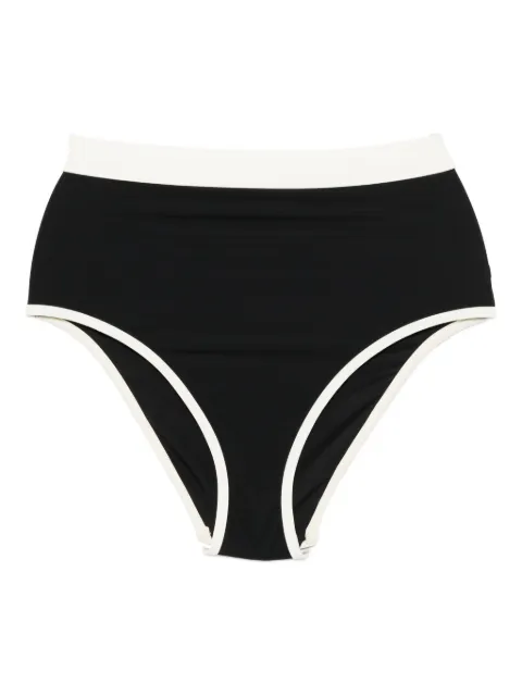BONDI BORN Jayde high-waist bikini bottoms Black SIP450SBLCA