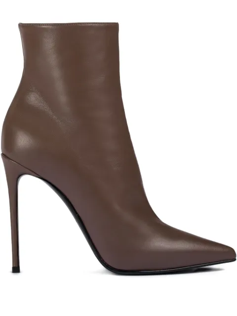 Le Silla 120mm Eva pointed-toe zip boots Brown 2039A100R1PPNEM
