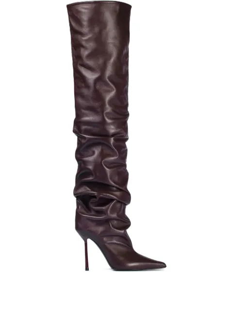 Le Silla 100mm Bella stiletto thigh-high boots Red 4195E090BXPPGLO