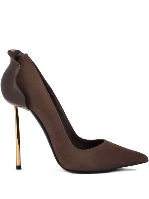 Le Silla 120mm Petalo stiletto pumps Brown 3101M100G3PPVEL