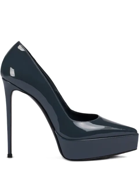 Le Silla 140mm Uma patent-leather platform pumps Green 2868V090R1PPKAB