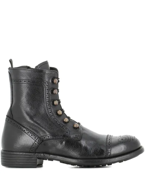 Officine Creative lace-up brogue boots Black OCDCAZT023IGNIS1000
