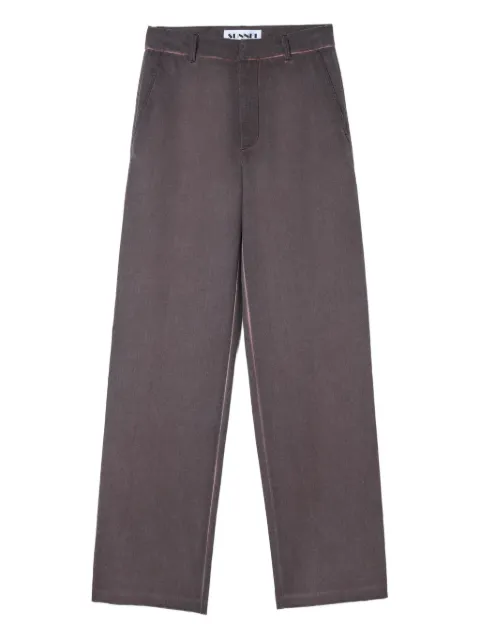 Sunnei belt-loops trousers Purple RTWMBOT042WOO0130035PLUM