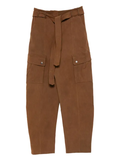 THE ANDAMANE belted cargo trousers Brown T180425ATNC184