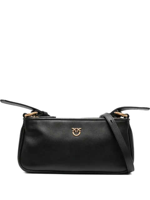 PINKO leather mini Half Moon crossbody bag Black 105069A0QO