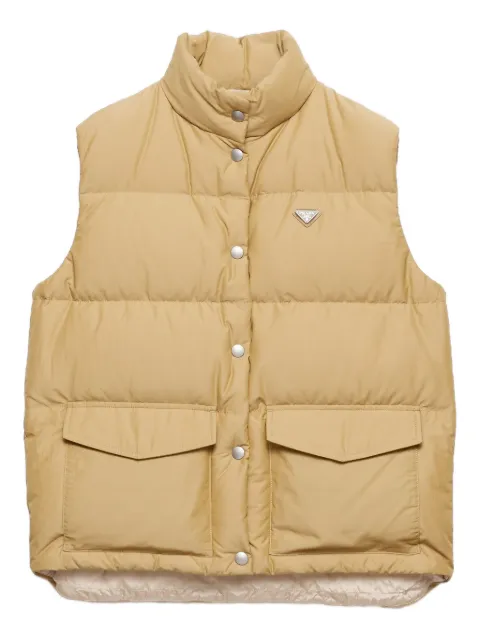 Prada down padded vest Neutrals 29A286SOOO13GP