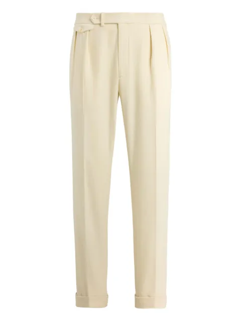 Ralph Lauren Purple Label pleated wool trousers Neutrals 798920956002