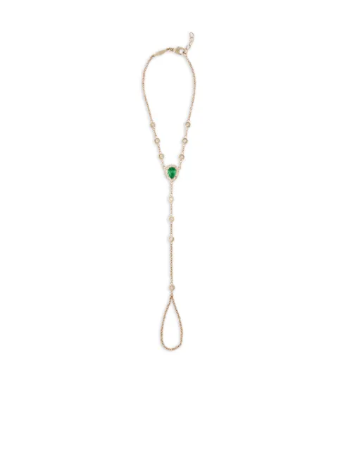 Jacquie Aiche 14CT yellow gold emerald diamond bracelet Yellow 2502121