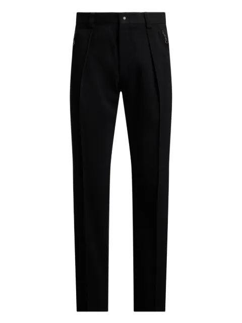 Ralph Lauren Purple Label pleated flat-front trousers Black 798982368001
