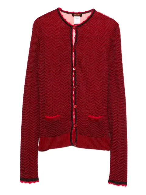 Christian Lacroix Pre-Owned 2000s herringbone-pattern floral-print jacket Red LA250MU