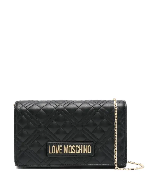 Love Moschino quilted chain cross body bag Black JC4079PP1NLA0