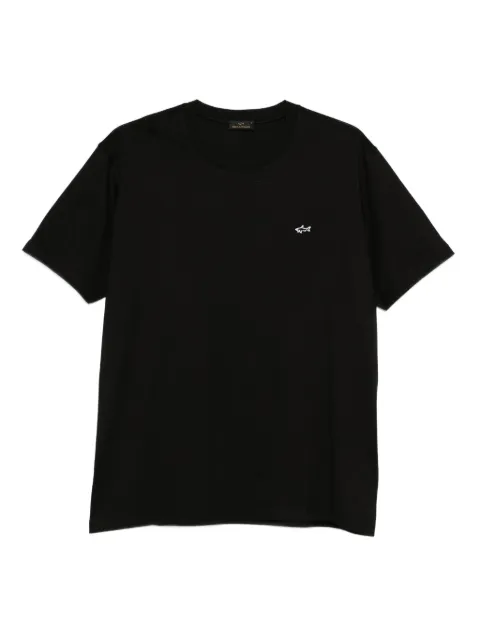 Paul & Shark shark-detail cotton T-shirt Black 99311005