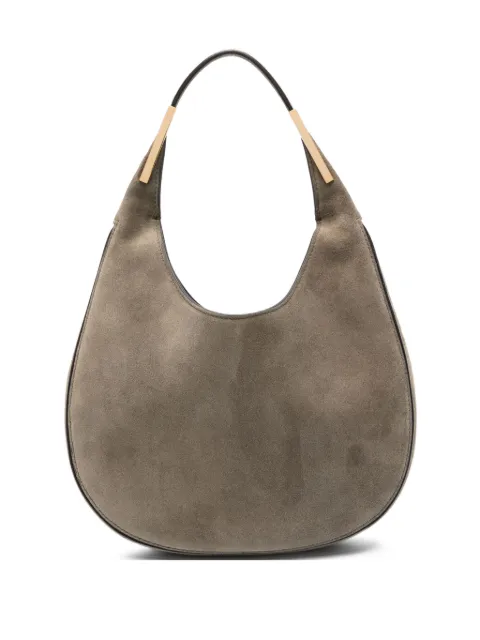 Savette small Florence suede top-handle shoulder bag Grey H03603