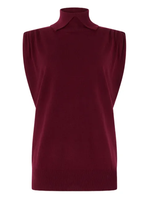 Genny high-neck vest Red 79AAF835CMX45