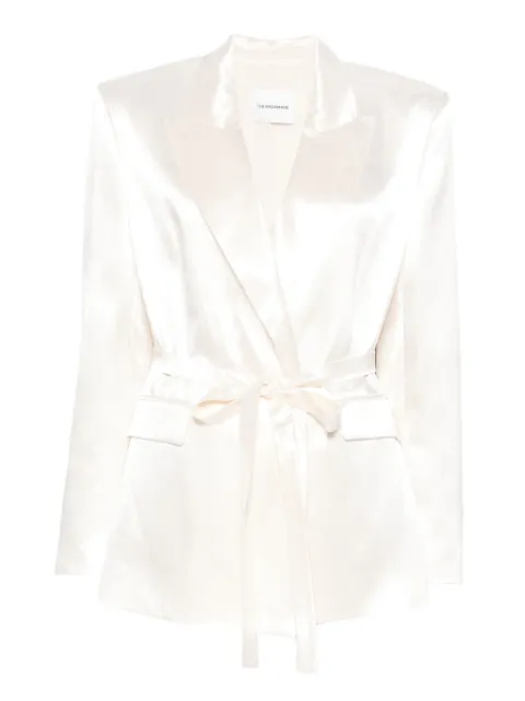 THE ANDAMANE tie-waist jacket White TM183006ATNV127108