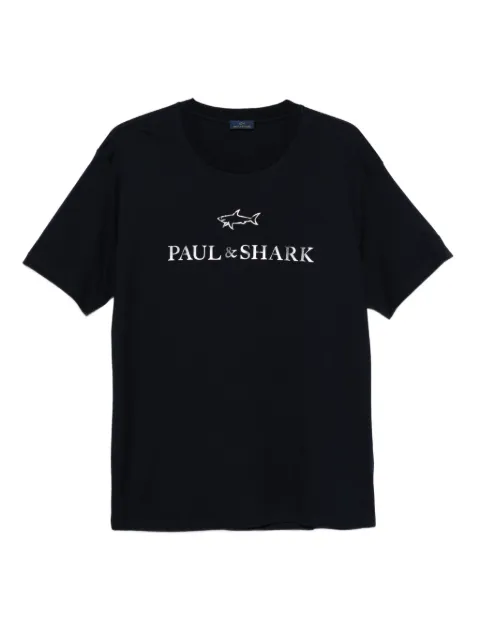 Paul & Shark logo-print t-shirt Blue 99311007