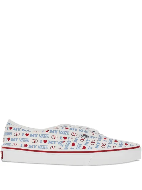 Valentino Garavani x Vans love-print low-top sneakers White YS0M23EBD