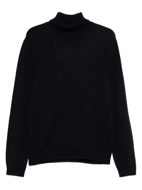 Zanone turtleneck wool sweater Blue 810195ZR229
