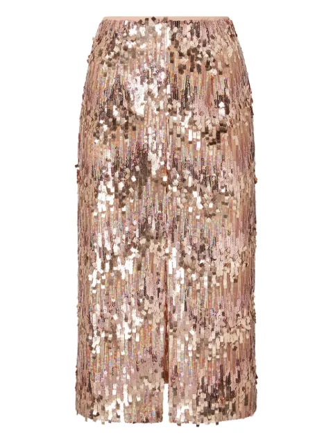 Genny sequin-embellished midi skirt Gold 79AAE324N0638