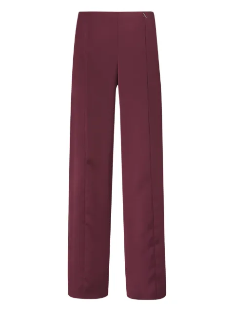 Genny satin straight trousers Red 79AAA126N0071