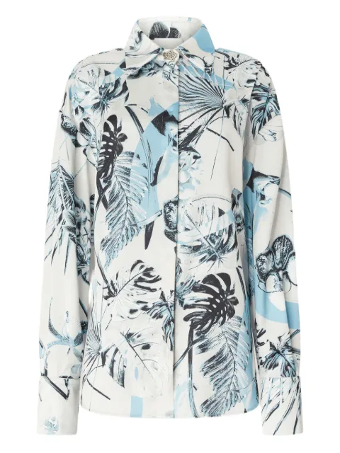 Genny floral-print satin shirt Multicolour 79AAL644NS767