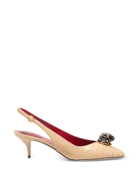 Valentino Garavani Panthea goatskin pumps 55mm Neutrals WS0NG5LIR