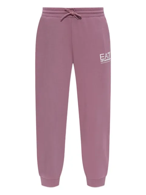 Ea7 Emporio Armani logo-print track pants Pink 7W000418AF12473