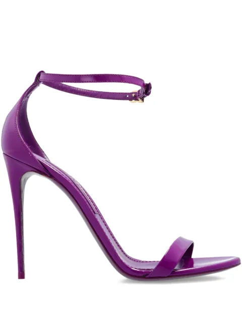 Dolce & Gabbana polished calfskin sandals Purple CR1717A1037